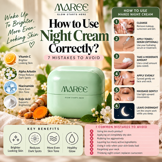 How to Use Night Cream Correctly: 7 Common Mistakes to Avoid | Maree
