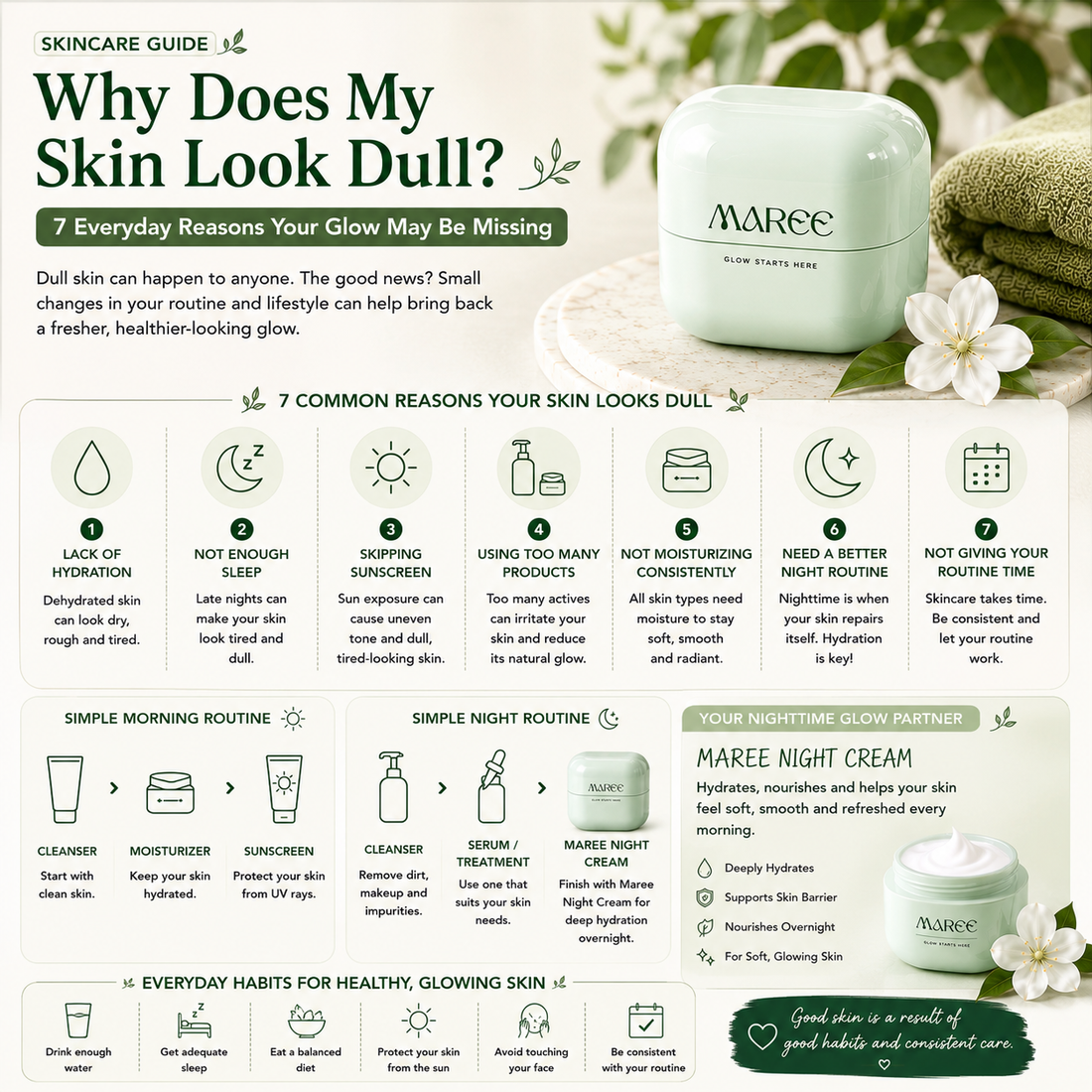 Why Does My Skin Look Dull? 7 Reasons & Simple Skincare Tips | Maree